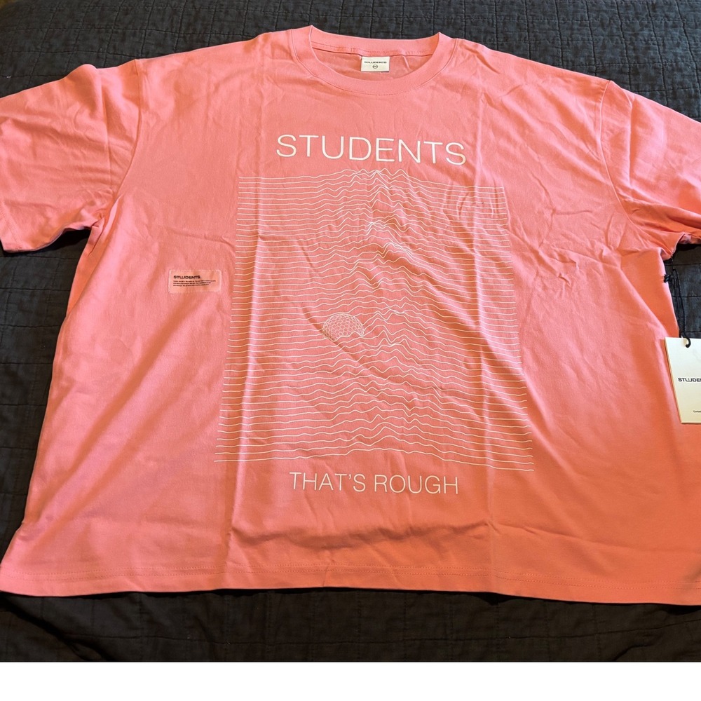 Students That's‎ Rough Graphic T-Shirt 2XL Extra Large Salmon Pink